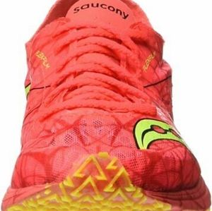 Saucony Women's Endorphin Racer Running Shoe, Vizi/Coral, 9 B(M) US